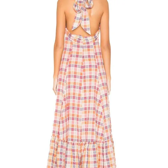 Free People Rainbow Dreams Plaid Dress in Pink/Combo - Picture 4 of 16